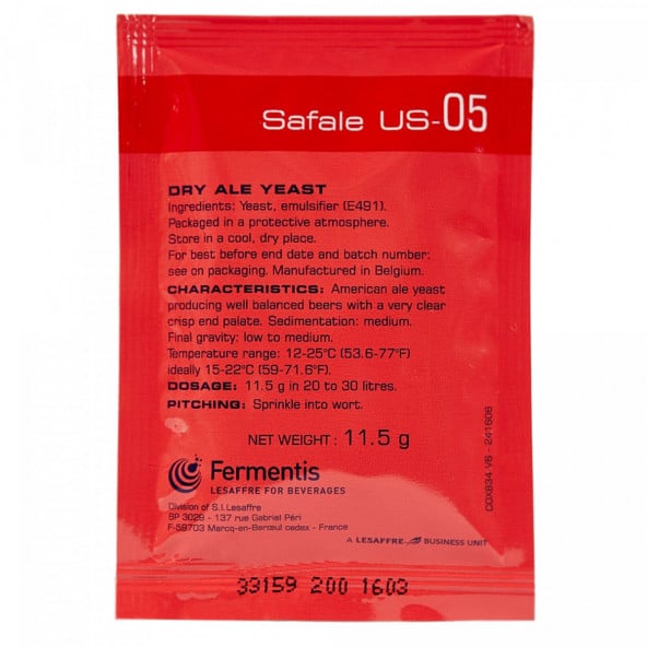 Sachet Levadura Fermentis US-05